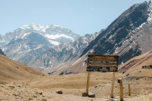 Passer la frontière entre le Chili et l'Argentine par les Andes